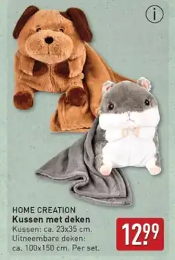 ALDI Home creation Kussen met deken aanbieding