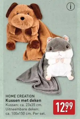ALDI Home creation Kussen met deken aanbieding