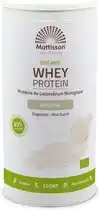 Bol.com Mattisson - Biologische Wei Eiwit Proteïne Poeder 80% - Naturel - 450 Gram aanbieding