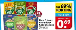 Hoogvliet Unox & Knorr Cup-a-Soup, Good Snacking aanbieding