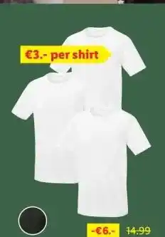 Lidl 3 heren-T-shirts aanbieding