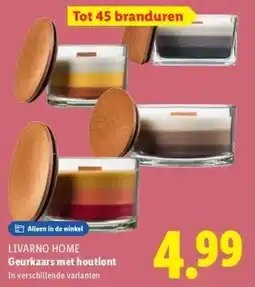 Lidl Geurkaars met houtlont aanbieding