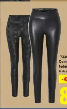 Lidl Dameslegging in lederlook aanbieding
