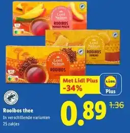 Lidl Rooibos thee aanbieding