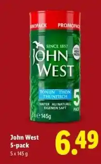 Lidl John West 5-pack aanbieding