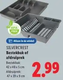 Lidl Bestekbak of afdruiprek aanbieding