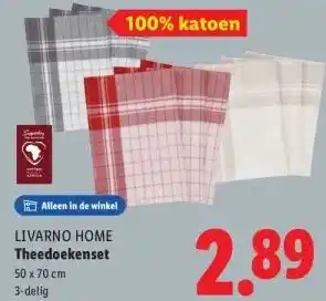 Lidl Theedoekenset aanbieding