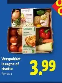 Lidl Verspakket lasagne of risotto aanbieding