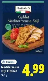 Lidl Mediteraanse stijl kipfilet aanbieding