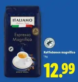 Lidl Koffiebonen magnifico aanbieding