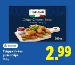 Lidl Crispy chicken pizza strips aanbieding