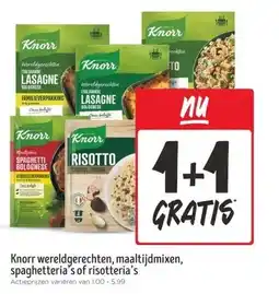 Jumbo Knorr wereldgerechten, maaltijdmixen, spaghetteria's of risotteria's aanbieding