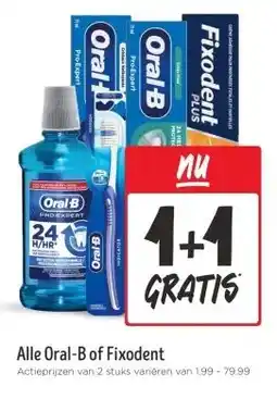 Jumbo Alle Oral-B of Fixodent aanbieding