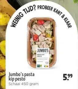 Jumbo Jumbo's pasta kip pesto aanbieding