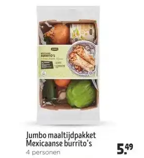Jumbo Jumbo maaltijdpakket Mexicaanse burrito's aanbieding