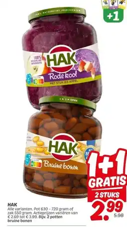 Dekamarkt HAK aanbieding