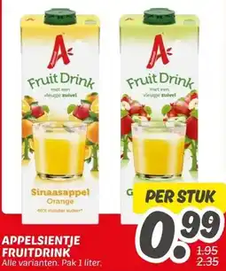 Dekamarkt APPELSIENTJE FRUITDRINK aanbieding