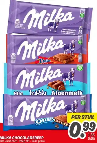 Dekamarkt MILKA CHOCOLADEREEP aanbieding