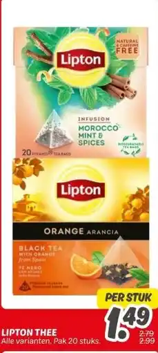 Dekamarkt LIPTON THEE aanbieding
