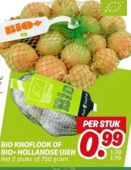 Dekamarkt BIO KNOFLOOK OF BIO+ HOLLANDSE UIEN aanbieding