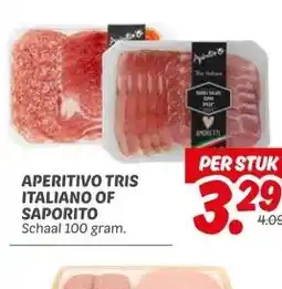 Dekamarkt APERITIVO TRIS ITALIANO OF SAPORITO aanbieding