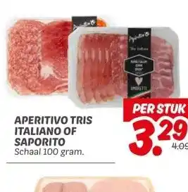 Dekamarkt APERITIVO TRIS ITALIANO OF SAPORITO aanbieding