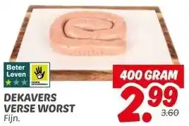 Dekamarkt DEKAVERS VERSE WORST aanbieding