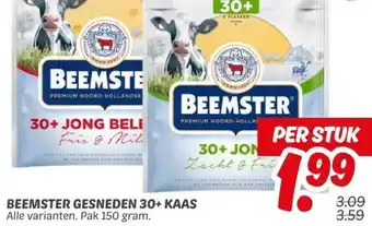 Dekamarkt BEEMSTER GESNEDEN 30+ KAAS aanbieding