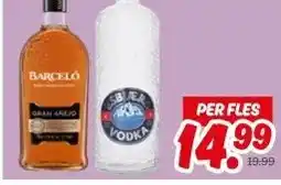 Dekamarkt BARCELO GRAN ANEJO RUM OF ESBJAERG VODKA aanbieding