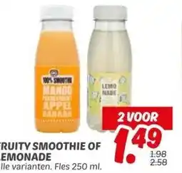 Dekamarkt FRUITY SMOOTHIE OF LEMONADE aanbieding