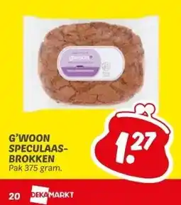Dekamarkt G'WOON SPECULAAS- BROKKEN aanbieding