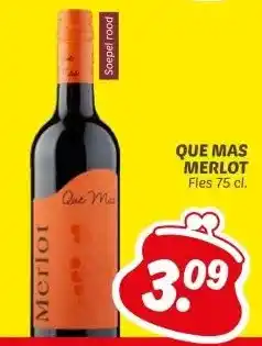 Dekamarkt QUE MAS MERLOT aanbieding