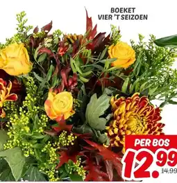 Dekamarkt BOEKET VIER 'T SEIZOEN aanbieding
