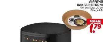 Dekamarkt AIRFRYER BAKPAPIER ROND aanbieding