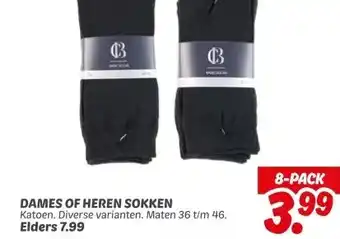 Dekamarkt DAMES OF HEREN SOKKEN aanbieding