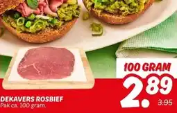 Dekamarkt DEKAVERS ROSBIEF aanbieding