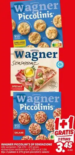 Dekamarkt WAGNER PICCOLINI'S OF SENSAZIONE aanbieding