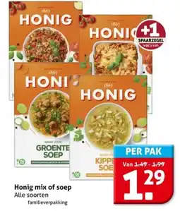 Hoogvliet Honig mix of soep aanbieding