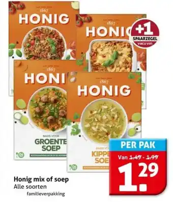 Hoogvliet Honig mix of soep aanbieding