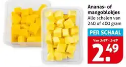 Hoogvliet Ananas-of mangoblokjes aanbieding