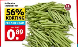Hoogvliet Hollandse sperziebonen aanbieding