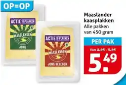 Hoogvliet Maaslander kaasplakken aanbieding