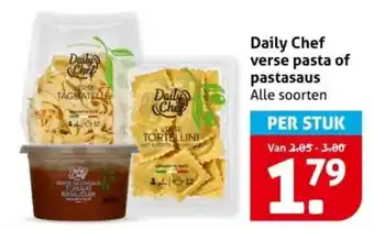 Hoogvliet Daily Chef verse pasta of pastasaus aanbieding