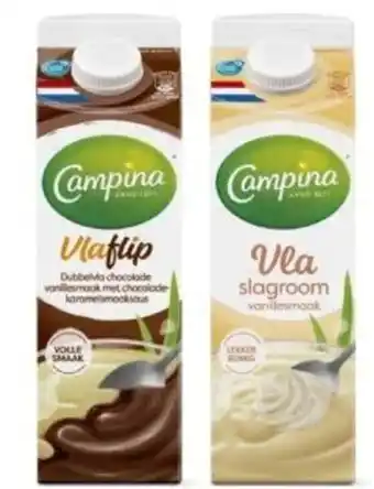 Hoogvliet Campina vla aanbieding