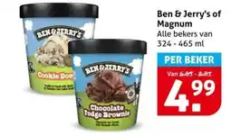 Hoogvliet Ben & Jerry's of Magnum aanbieding