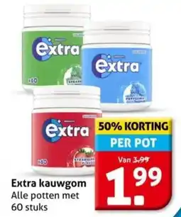 Hoogvliet Extra kauwgom aanbieding
