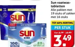 Hoogvliet Sun vaatwas tabletten aanbieding