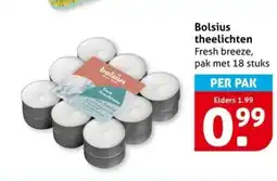 Hoogvliet Bolsius theelichten aanbieding
