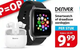 Hoogvliet Denver Smartwatch of draadloze aanbieding