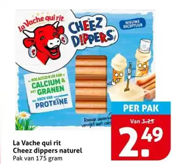 Hoogvliet La Vache qui rit Cheez dippers naturel aanbieding